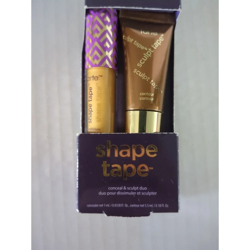 Tarte Shape Tape Conceal & Sculpt Duo 22N light neutral & cool bronze NEW IN BOX
